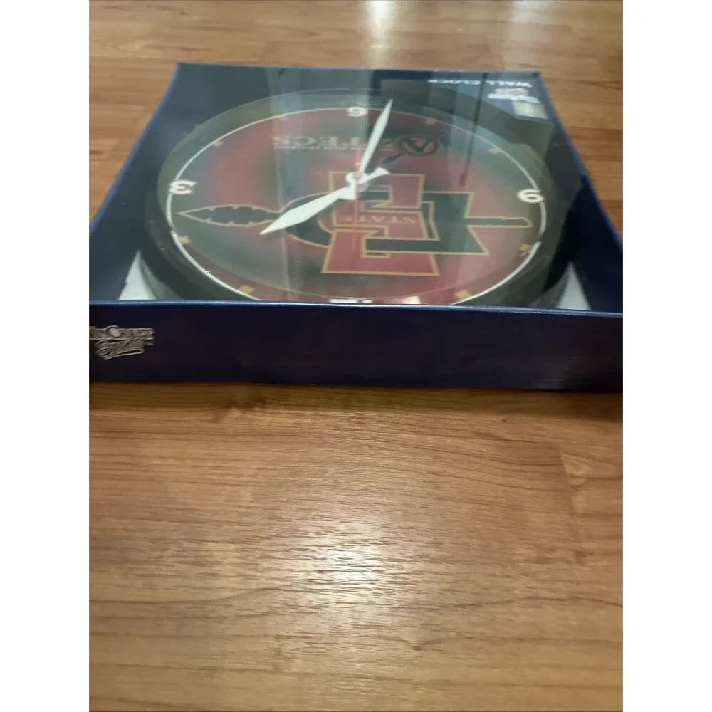 San Diego State State University Aztecs Wall Clock  Wincraft NCAA Multicolor